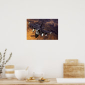 F-16ファイティング《鳥》ハヤブサ ポスター (キッチン)