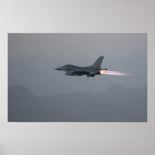 F-16ファイティング《鳥》ハヤブサ ポスター