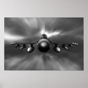 F-16ファイティング《鳥》ハヤブサ ポスター