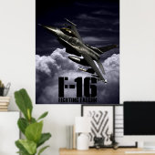 F-16ファイティング《鳥》ハヤブサ ポスター (ホームオフィス)