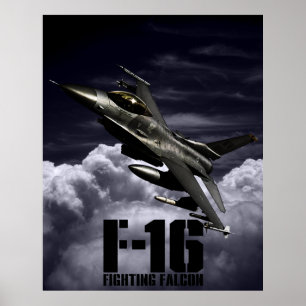 F-16ファイティング《鳥》ハヤブサ ポスター