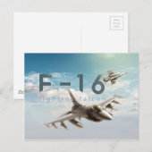 F-16ファイティング《鳥》ハヤブサ ポストカード (正面/裏面)