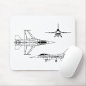 F-16ファイティング《鳥》ハヤブサ マウスパッド (マウス)