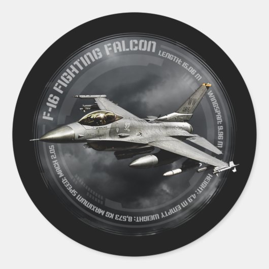 F-16ファイティング《鳥》ハヤブサ ラウンドシール (正面)