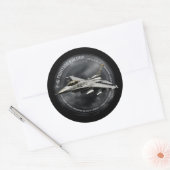 F-16ファイティング《鳥》ハヤブサ ラウンドシール (封筒)