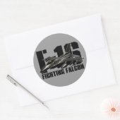 F-16ファイティング《鳥》ハヤブサ ラウンドシール (封筒)