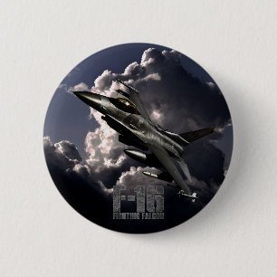 F-16ファイティング《鳥》ハヤブサ 缶バッジ