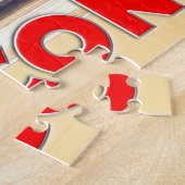 F-16ファイティング《鳥》ハヤブサ- 50年！（20x30インチ） ジグソーパズル (側面)