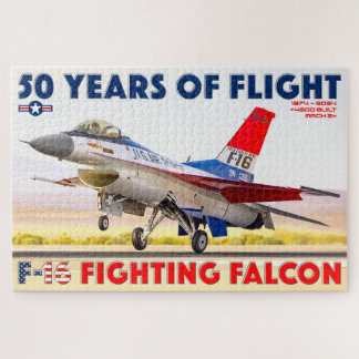 F-16ファイティング《鳥》ハヤブサ- 50年!(20x30インチ) ジグソーパズル