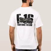 F-16ファイティング《鳥》ハヤブサ Tシャツ (裏面)