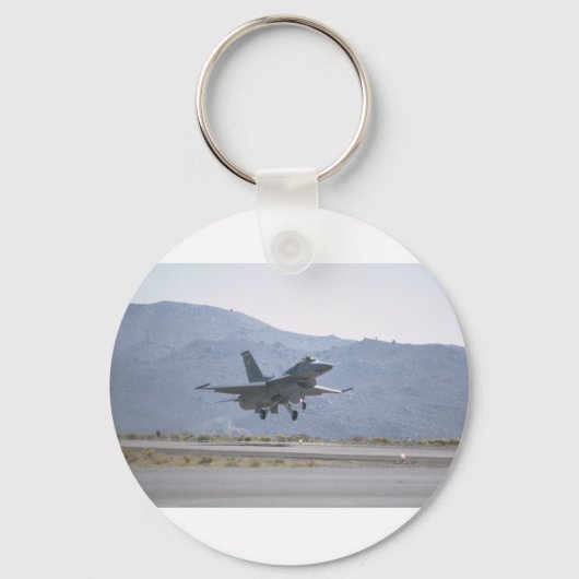 F-16ルーク空軍基地への着陸 キーホルダー (正面)