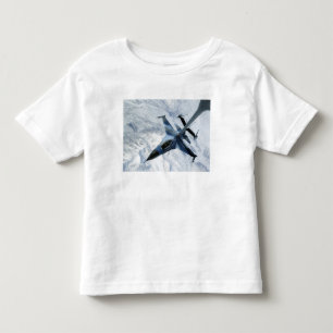 F-16侵略者は接触の位置に坐ります トドラーTシャツ