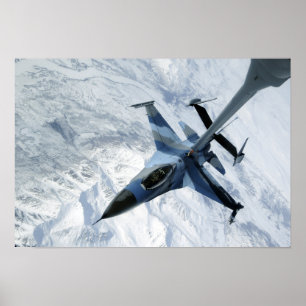 F-16侵略者は接触の位置に坐ります ポスター