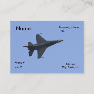 F-16側面図 名刺