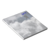 F-16名の雲の中で戦う《鳥》ハヤブサ ノートパッド (アングル)