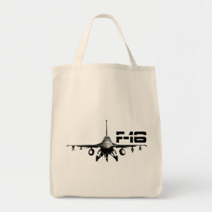 F-16戦いの《鳥》ハヤブサの食料雑貨のトート トートバッグ