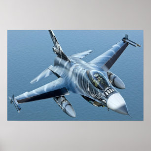 F-16戦いの《鳥》ハヤブサのupclose HD ポスター
