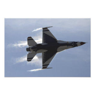 F-16戦いの《鳥》ハヤブサは高いG'sを引っ張ります フォトプリント