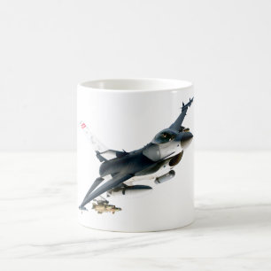F-16戦いの《鳥》ハヤブサ コーヒーマグカップ