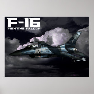 F-16戦いの《鳥》ハヤブサ ポスター