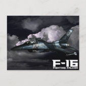 F-16戦いの《鳥》ハヤブサ ポストカード (正面)