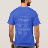 F-16戦いの《鳥》ハヤブサ Tシャツ (裏面)
