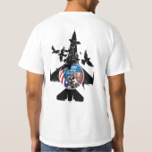 F-16戦いの《鳥》ハヤブサ Tシャツ (裏面)