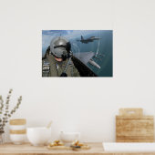 F-16戦闘機《鳥》ハヤブサ ポスター (キッチン)