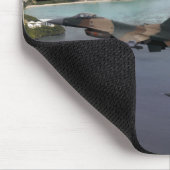 F-16戦闘用《鳥》ハヤブサが三つ並んで飛ぶ マウスパッド (コーナー)