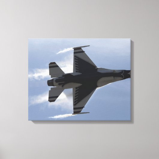 F-16戦闘用《鳥》ハヤブサが高いG キャンバスプリント (正面)