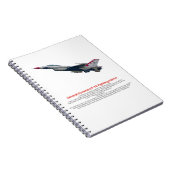 F-16戦闘用《鳥》ハヤブサ戦闘機 ノートブック (右側)