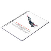 F-16戦闘用《鳥》ハヤブサ戦闘機 ノートブック (左側)