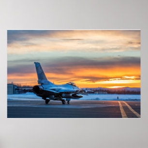 F-16戦闘用《鳥》ハヤブサ機 ポスター