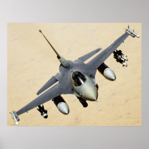 F-16戦闘用《鳥》ハヤブサ航空機 ポスター