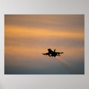 F-16戦闘用《鳥》ハヤブサ航空機 ポスター