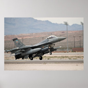 F-16戦闘用《鳥》ハヤブサ航空機 ポスター