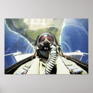 F-16戦闘用《鳥》ハヤブサ航空機 ポスター