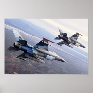 F-16戦闘用《鳥》ハヤブサ航空機 ポスター