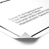 F-16戦闘用《鳥》ハヤブサ – 飛行機の設計図プランBD フォトプリント (角)