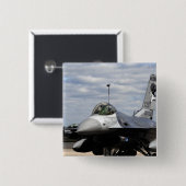 F-16戦闘《鳥》ハヤブサ 缶バッジ (正面&裏面)