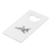 F-16軍隊戦闘機ジェット内部整備士 クレジットカード栓抜き (正面アングル)