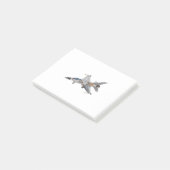 F-16軍隊戦闘機ジェット内部整備士 ポストイット (アングル)