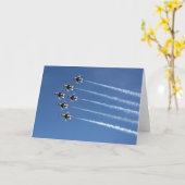 F-16雷鳥デルタ形成 カード (黄色い花)