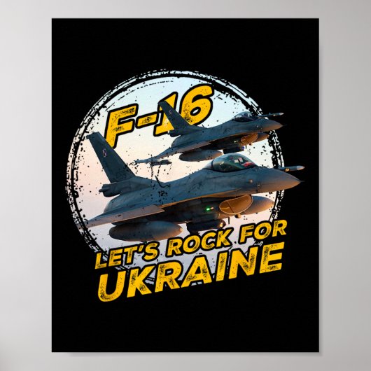 F-16 ウクライナ ポスター (正面)