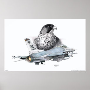 F-16《鳥》ハヤブサ及び《鳥》ハヤブサ ポスター