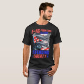 F 16 Airforce Jet Pilot Tシャツ (正面フル)