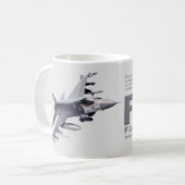 F-16 Fighting Falcon コーヒーマグカップ (正面左)