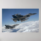 F-16 Fighting Falcon Aircraft ポスター (正面)