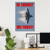 F-16 In Strust We Trust Poster ポスター (ホームオフィス)