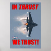 F-16 In Strust We Trust Poster ポスター (正面)